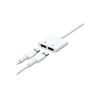 S-M403 Iphone Lightning To Ligtning Ses Şarj Çoğaltıcı