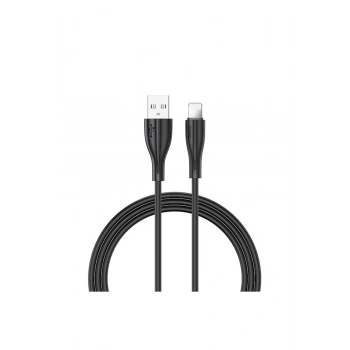 S-M405 2.4A Lightning Şarj ve Data Kablosu PVC 2M Siyah