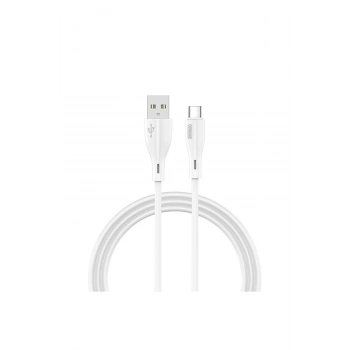 S M405 2.4a 2 Metre Uzun Şarj Kablosu Type-c Beyaz