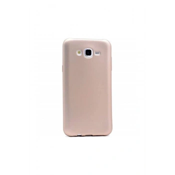 Galaxy J7 Core Kılıf Tam Renk Esnek Yıkanabilir Slim Silikon Kapak Gold