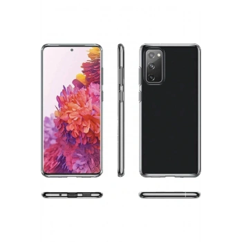 Samsung Galaxy S20 Fe Süper Silikon Kamera Korumalı Şeffaf Kılıf