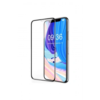 Iphone 12 Mini 5.4inç 18d Kavisli Tam Kaplayan Ekran Koruyucu Cam - Siyah