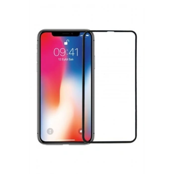 Iphone Xs Max 10d Ekran Koruyucu Cam Siyah