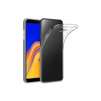 Samsung J6 Plus Şeffaf Tıpalı Kamera Korumalı Lüx Silikon Kılıf
