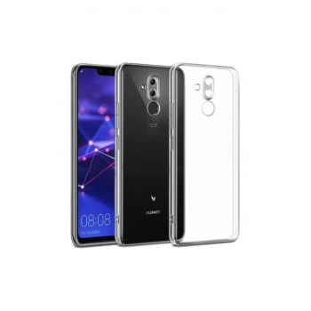 Huawei Mate 20 Lite Şeffaf Tıpalı Kamera Korumalı Lüx Silikon Kılıf