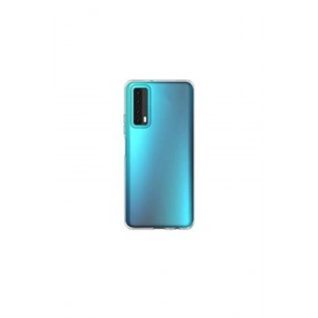 Huawei P Smart 2021 Şeffaf Tıpalı Kamera Korumalı Lüx Silikon Kılıf