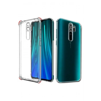 Xiaomi Redmi Note 8 Pro Tıpalı Kamera Korumalı Şeffaf Silikon Kılıf
