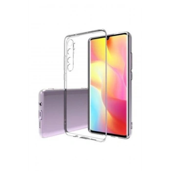 Xiaomi Mi Note 10 Lite Tıpalı Kamera Korumalı Şeffaf Silikon Kılıf
