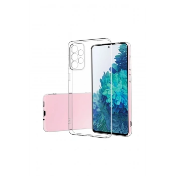 Samsung A52 Şeffaf Kamera Korumalı Şeffaf Silikon Kılıf
