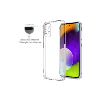 Samsung A52 Uyumlu Kamera Korumalı Şeffaf Silikon Kılıf