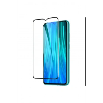 Xiaomi Redmi Note 8 Pro Tam Kaplayan Fiber Nano Ekran Koruyucu Siyah