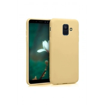 Samsung Galaxy A6 2018 Kılıf Premier Silikon Gold