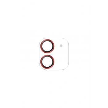 Iphone 12 Kamera Lens Koruyucu Kırmızı
