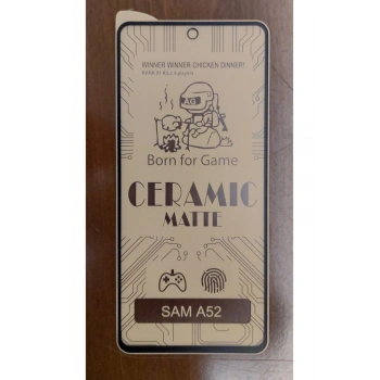 Samsung Galaxy A52 Seramik Matte Flexible Ekran Koruyucu Siyah