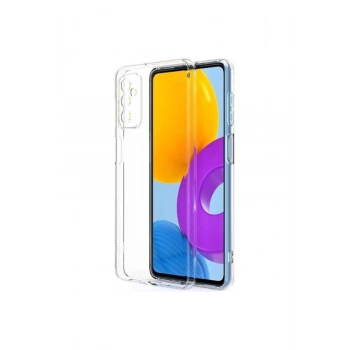 Samsung Galaxy M52 5g Uyumlu Kılıf Kamera Korumalı Yumuşak Şeffaf Ince Süper Silikon
