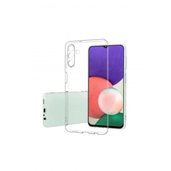 Samsung Galaxy A13 Ile Uyumlu Kamera Korumalı Şeffaf Tıpalı Silikon Kılıf