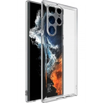 Samsung Galaxy S22 Ultra Ile Uyumlu Kamera Korumalı Şeffaf Tıpalı Silikon Kılıf