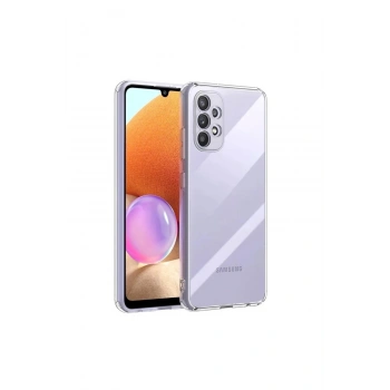 Samsung Galaxy A53 Kamera Korumalı Şeffaf Tıpalı Silikon Kılıf