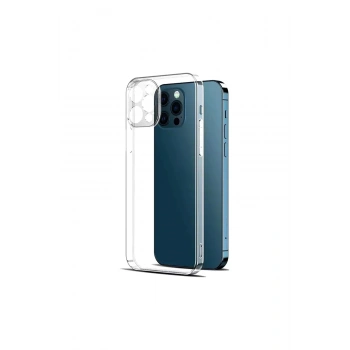 iPhone 13 Mini Ile Uyumlu Kamera Korumalı Şeffaf Silikon Kılıf