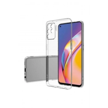 Oppo A74 Ile Uyumlu Kamera Korumalı Şeffaf Tıpalı Silikon Kılıf
