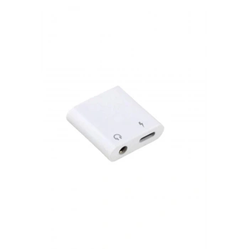Lightning Şarj Ve Jack Kulaklık Çoğaltıcı Silver Adaptör