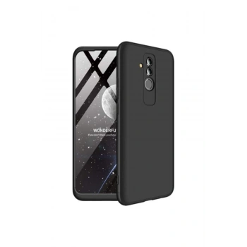 Huawei Mate 20 Lite Kılıf Renkli Soft Ve Pürüzsüz Lüks Silikon Kapak Siyah