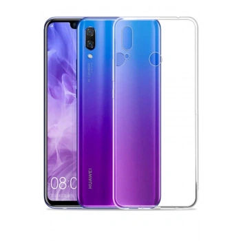 Huawei P Smart 2019 Kılıf Soft Ve Pürüzsüz Şeffaf Lüks Silikon Kapak