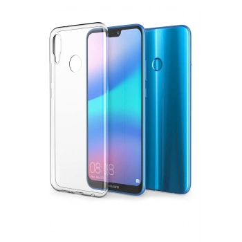 Huawei P 20 Lite Kılıf Soft Ve Pürüzsüz Lüks Silikon Kapak Şeffaf