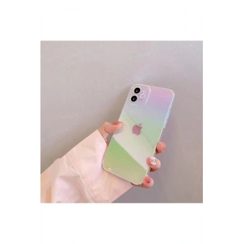 İphone 14 Plus Gökkuşağı Rainbow Kapak