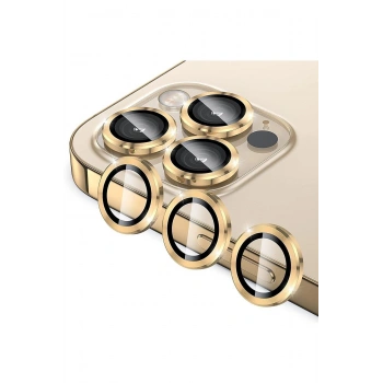 Iphone 11-12pro Lens Koruma Gold