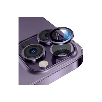 Iphone 11-12pro Lens Koruma Mor