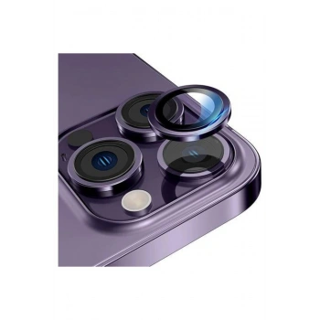 Iphone 14 Pro- 14 Pro Max Lens Koruma Derin Mor