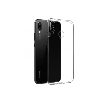 Huawei P20 Lite Tıpalı Kamera Korumalı Şeffaf Silikon Kılıf
