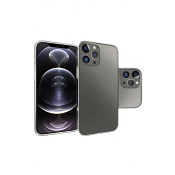 Iphone 14 Pro Max Şeffaf Kamera Korumalı Silikon Kapak Kılıf