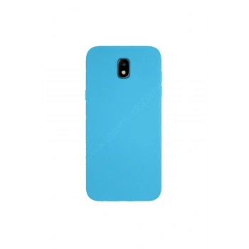 Samsung Galaxy J7 Pro Ultra Ince Mavi Silikon Kılıf