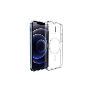 İphone 14 Pro Max Magsafe Uyumlu Şeffaf Telefon Kılıfı