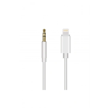 Lightning Aux 3.5Mm 1Metre Kablo Jack Dönüştürücü Aparat Iphone 7 8 X 11 12 13 Uyumlu Ses Otg Kablo