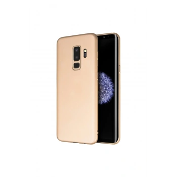 Samsung J8 Kılıf Matte Soft Silikon Premium Slim Gold
