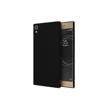 Sony Xa1 Kılıf Matte Soft Silikon Premium Slim Siyah