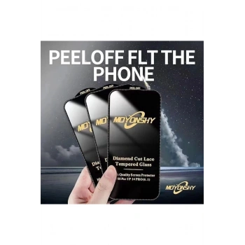 İphone14 Plus 13 Promax 3D Elmas Kesim Diamont Cam Ekran Koruyucu
