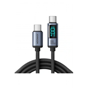 100W USB-C / Type-C Dijital Ekranlı Hızlı Şarj Data Kablosu