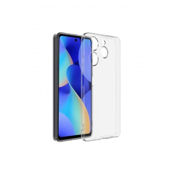 Spark 10 Pro Uyumlu Kılıf 3d Kamera Korumalı Süper Şeffaf Esnek Renksiz Silikon Kapak