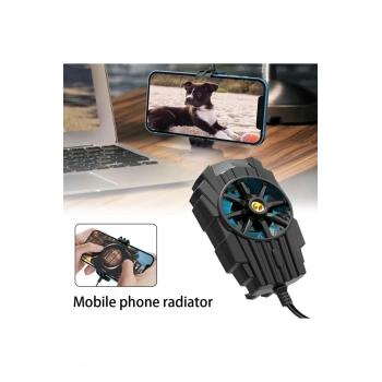 Tüm Telefon Modelleri ile Uyumlu Oyun Hızlandırıcı Cep Telefon Soğutma Fanı Radyatör Soğutucu