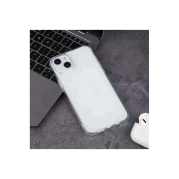 iPhone 14 Pro Max ile Uyumlu Sararmaz Çizilmez Kristal Netlik Şeffaf Silikon Telefon Kılıfı EvoClear