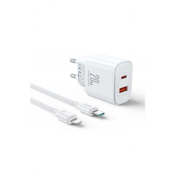 20w Pd Adaptör Ve Type-c To Lightning Kablo Seti