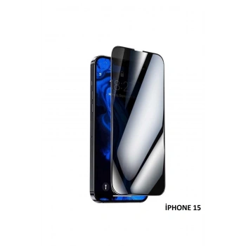 İphone 15 Anti Statik Tam Kaplayan Hayalet Kırılmaz Cam