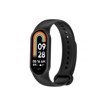 Xiaomi Mi Band 8 ile Uyumlu Esnek Yumuşak Silikon Kordon