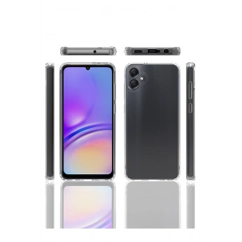 Samsung Galaxy A05 ile Uyumlu Kamera Korumalı Şeffaf Silikon Kılıf
