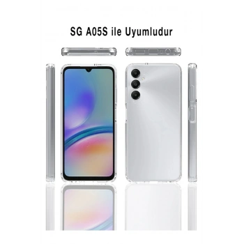 Samsung Galaxy A05s ile Uyumlu Kamera Korumalı Şeffaf Silikon Kılıf