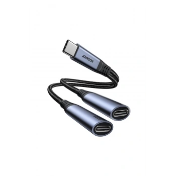 SY-C03 Audio-Transfer Serisi 2si 1 Arada Ses Adaptörü Type-Cden Çift Type-Cye Dönüştürücü